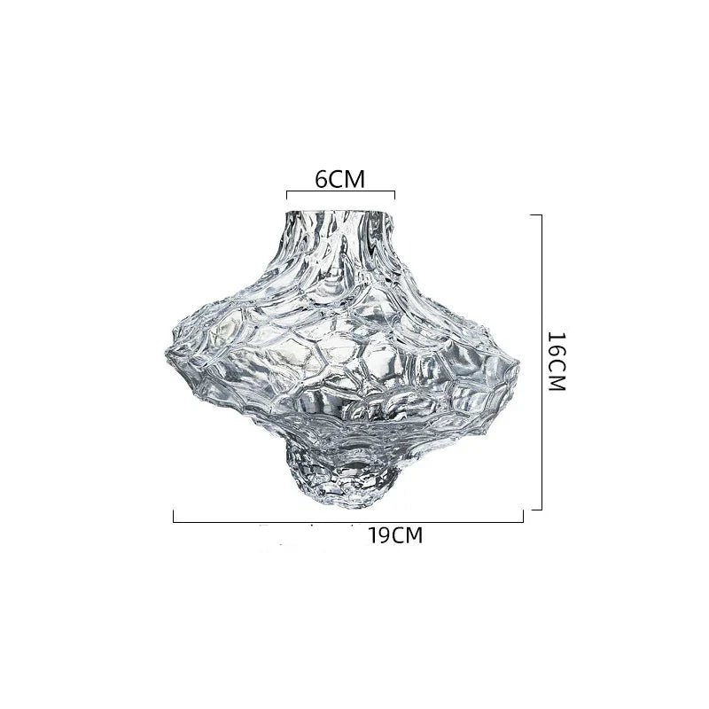 TODAYARTIST Orion Irregular Glass Valley Vase for Flower Arrangements - Image 10