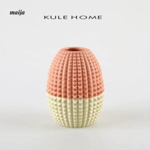 KULE HOME Ceramic Flower-Shaped Vase