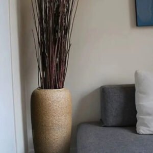 JOTO Retro Ceramic Large Vase Living Room Hotel Decoration