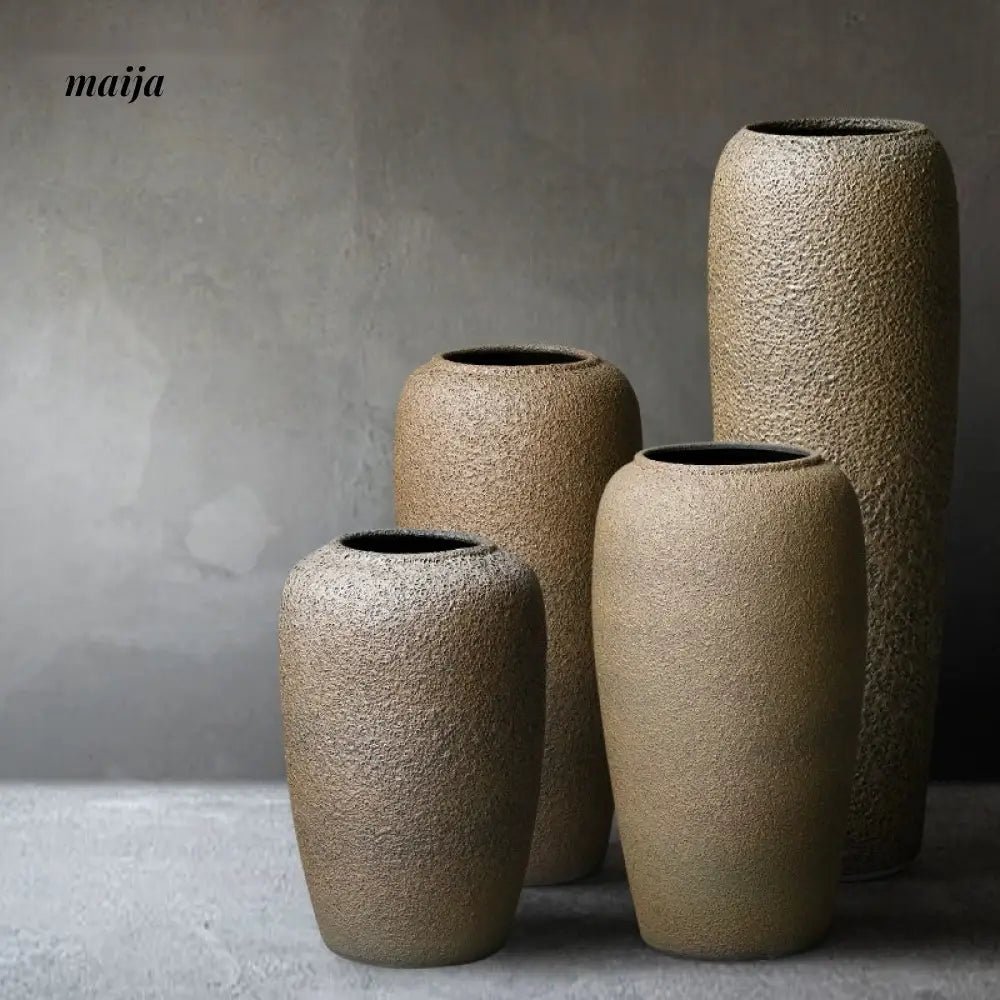 JOTO Retro Ceramic Large Vase Living Room Hotel Decoration - Image 37