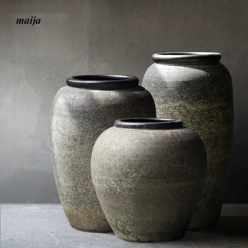 JOTO Retro Ceramic Large Vase Living Room Hotel Decoration - Image 46