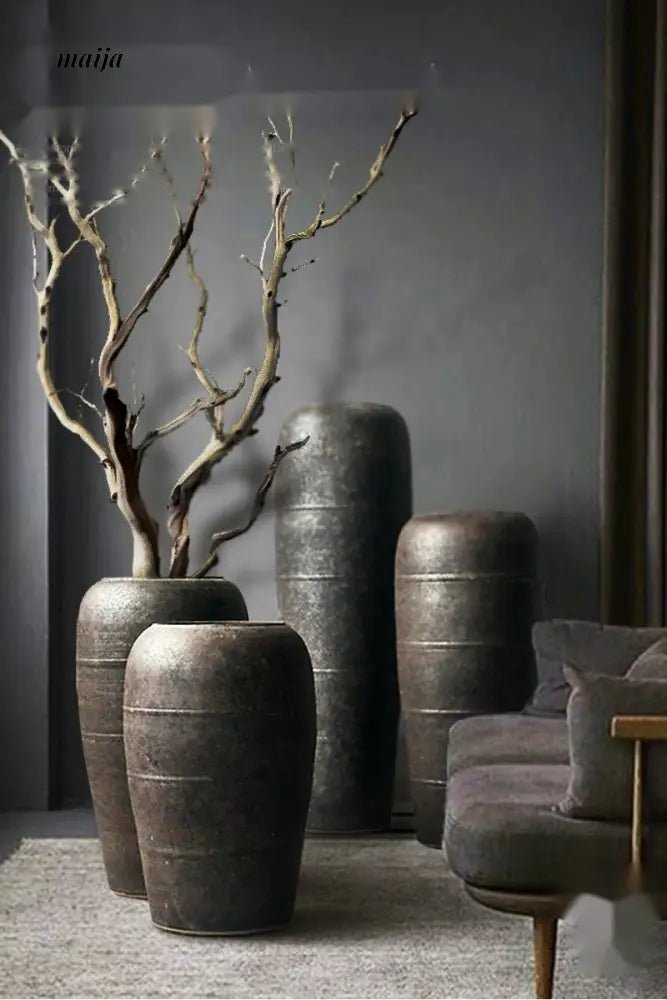 JOTO Retro Ceramic Large Vase Living Room Hotel Decoration - Image 9