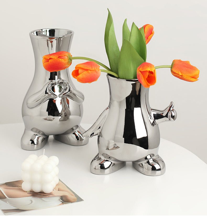 BEN HANMEI Kintaro Elegant Ceramic Vases for Living Room Decor. - Image 2