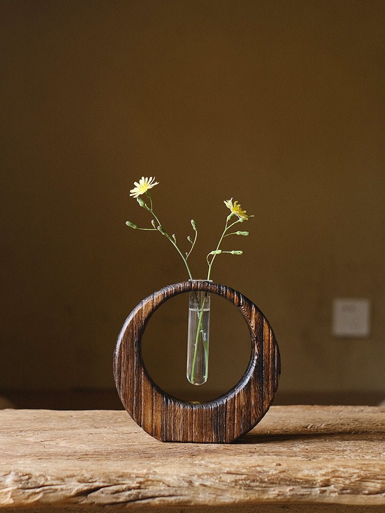 PAULOWNIA Akihiko Elegant Hydrolate Flower Jewelry Vase