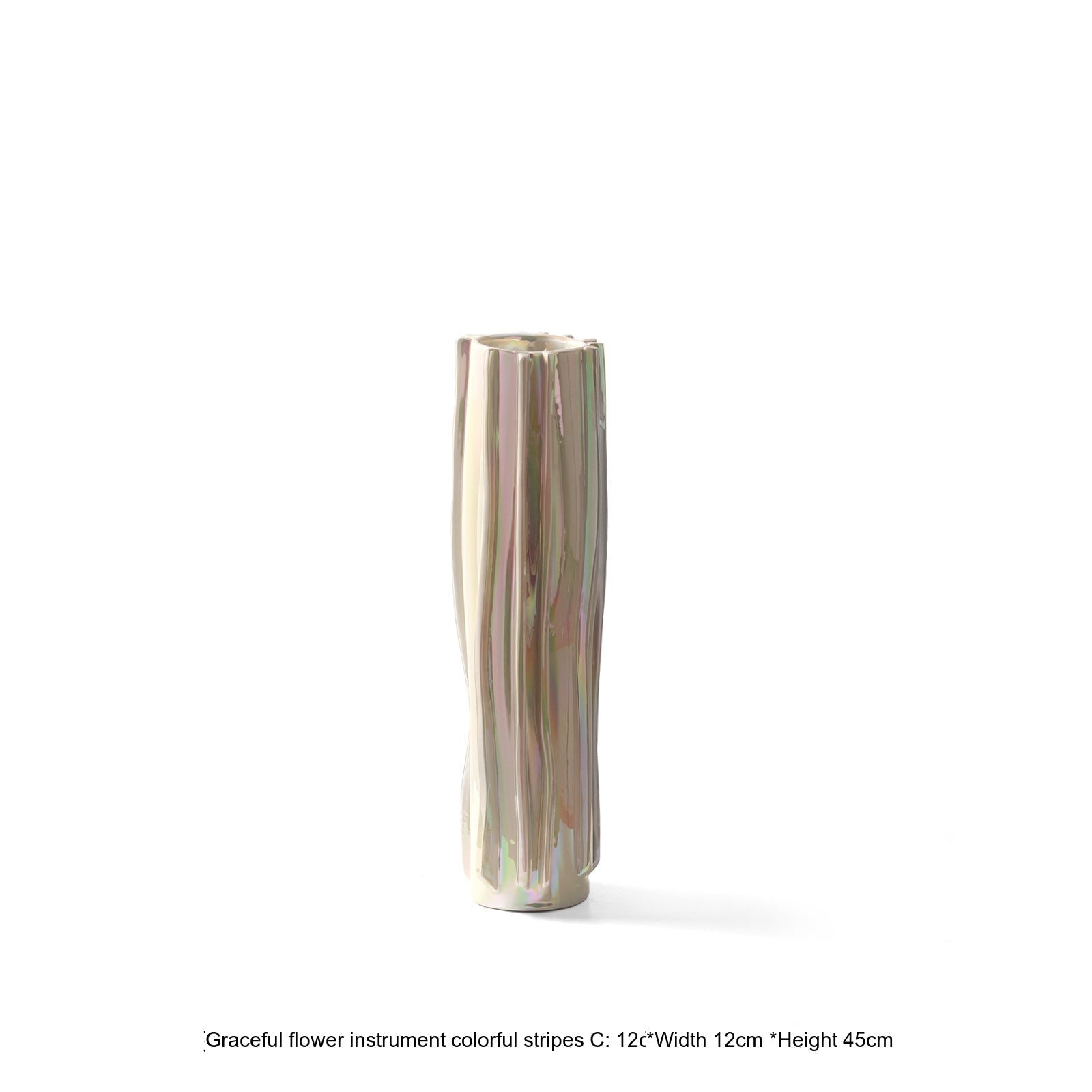 VAVINCI Isolde Striped Polkadot Handmade Ceramic Vase - Image 14