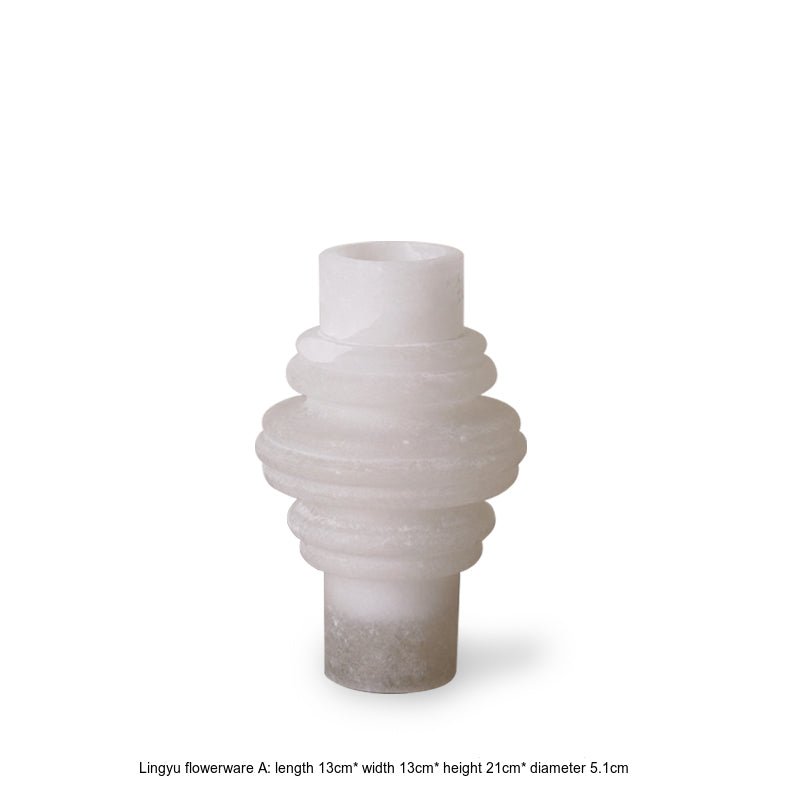 VAVINCI Hoshiko Elegant Natural Jade Vase - Image 2