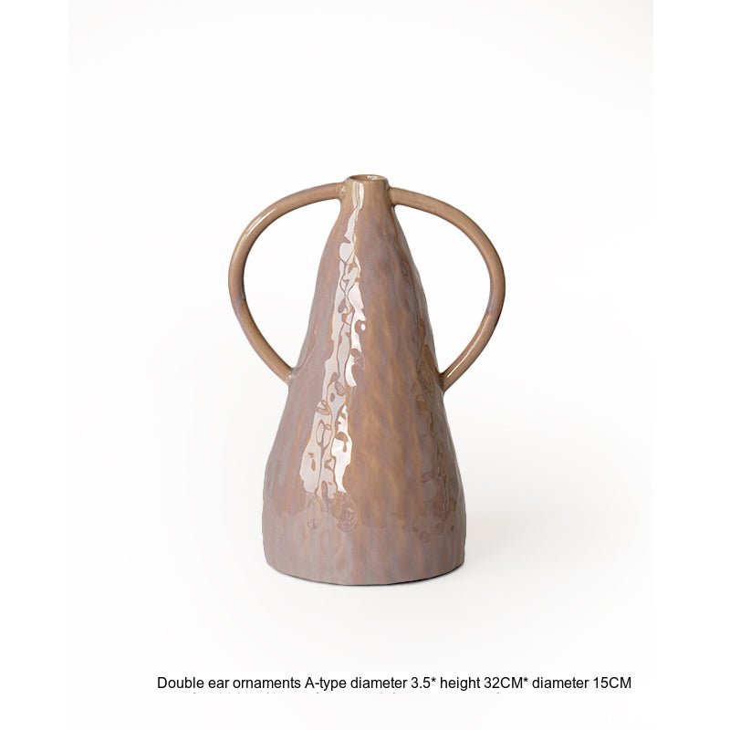 VAVINCI Amaya Elegant Double Ear Ceramic Vase - Image 2