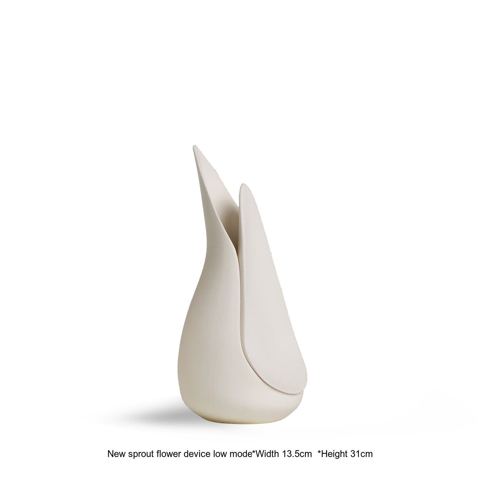VAVINCI Alhambra Minimalist Modern White Ceramic Flower Vase - Image 2