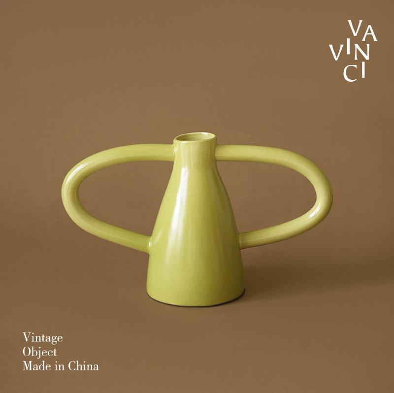 VAVINCI Amaya Elegant Double Ear Ceramic Vase - Image 3