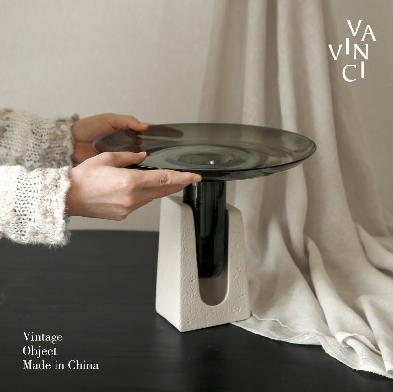 VAVINCI Candelaria Exquisite Brown Glass Vase - Image 6