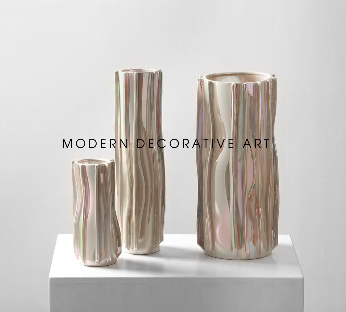 VAVINCI Isolde Striped Polkadot Handmade Ceramic Vase - Image 24