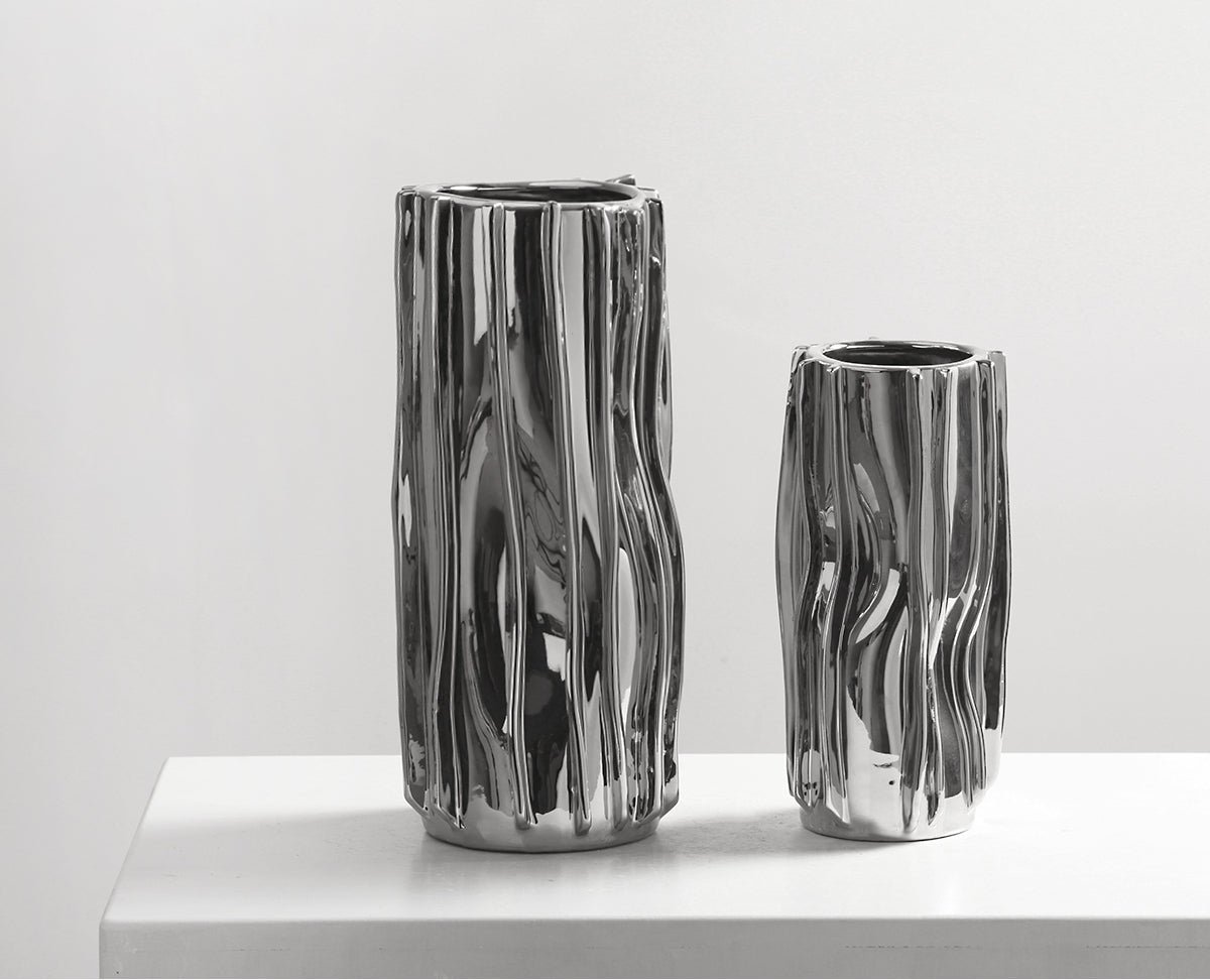 VAVINCI Isolde Striped Polkadot Handmade Ceramic Vase - Image 29