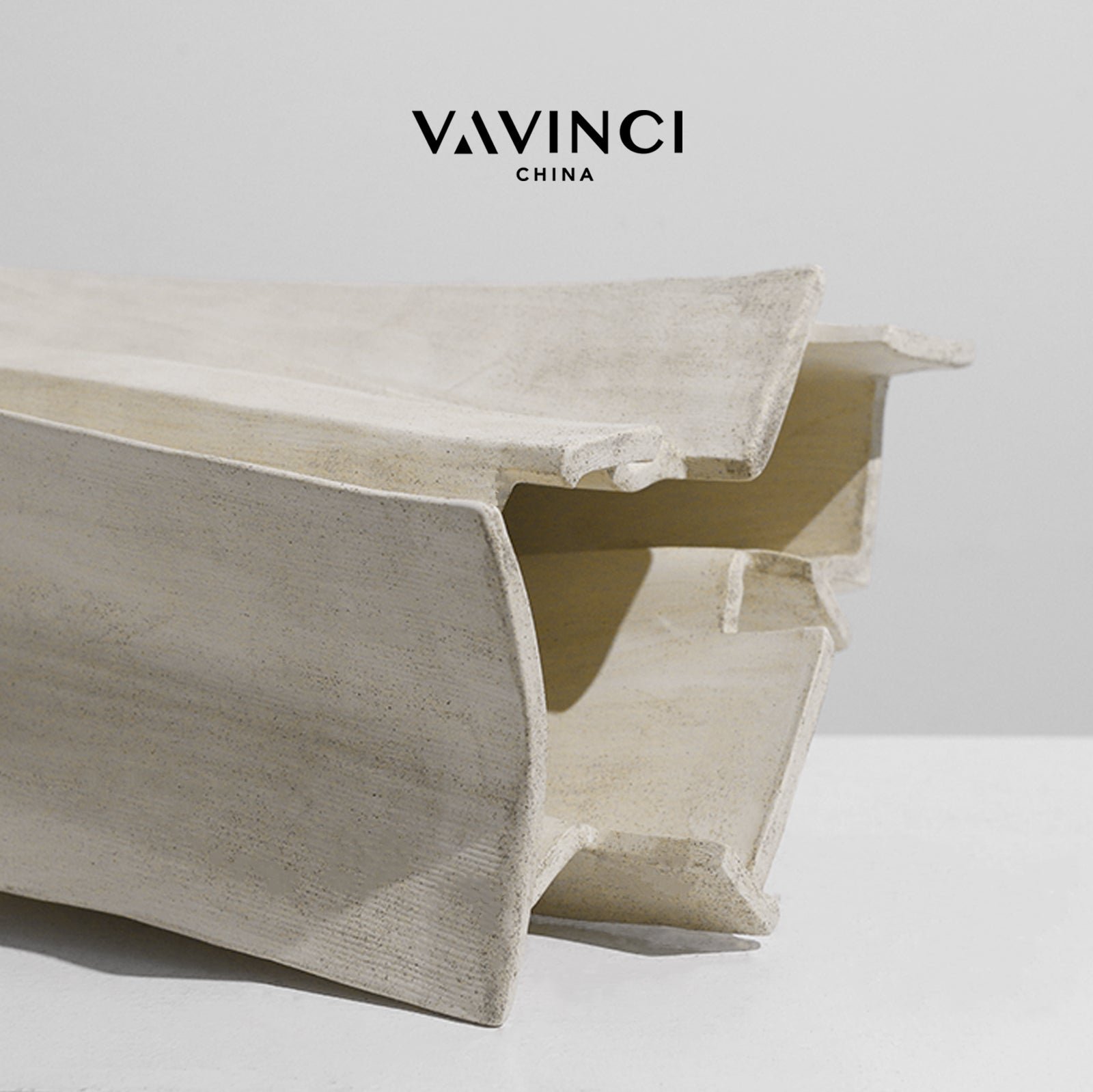 VAVINCI Juniper Minimalist White Ceramic Wabi-Sabi Vase - Image 4