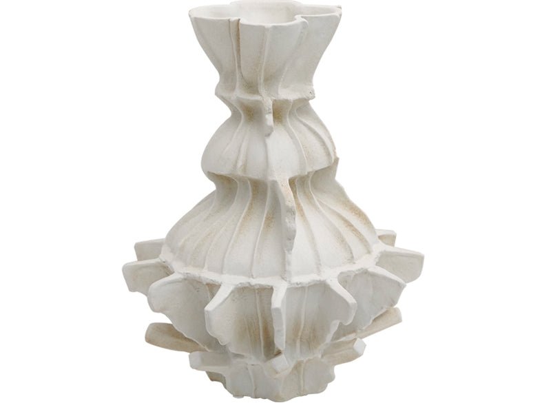 VAVINCI Keisuke Modern Simple Beige Art Grid Ceramic Flower Vase Decor - Image 9