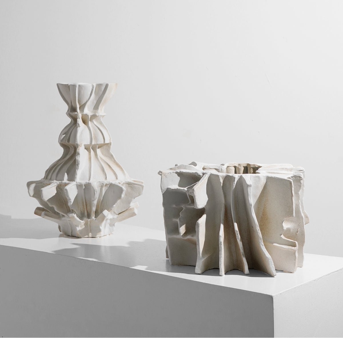 VAVINCI Keisuke Modern Simple Beige Art Grid Ceramic Flower Vase Decor - Image 12