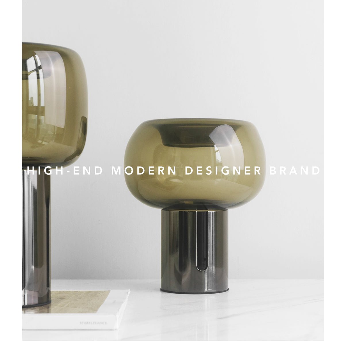 VAVINCI Kenyatta Elegant Green Glass Antique Vase - Image 8