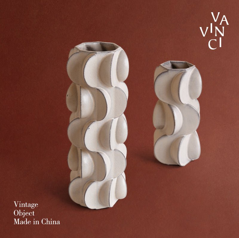 VAVINCI Marisol Elegant Geometric Ceramic Vase - Image 5