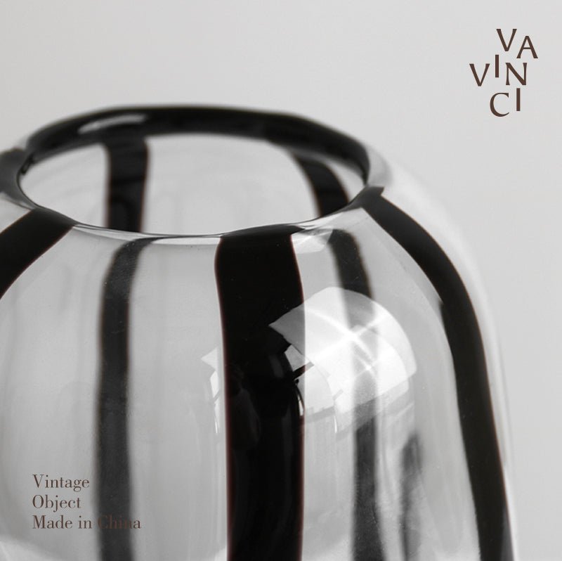 VAVINCI Mitsuki Elegant Glass Floral Centerpiece Vase - Image 4