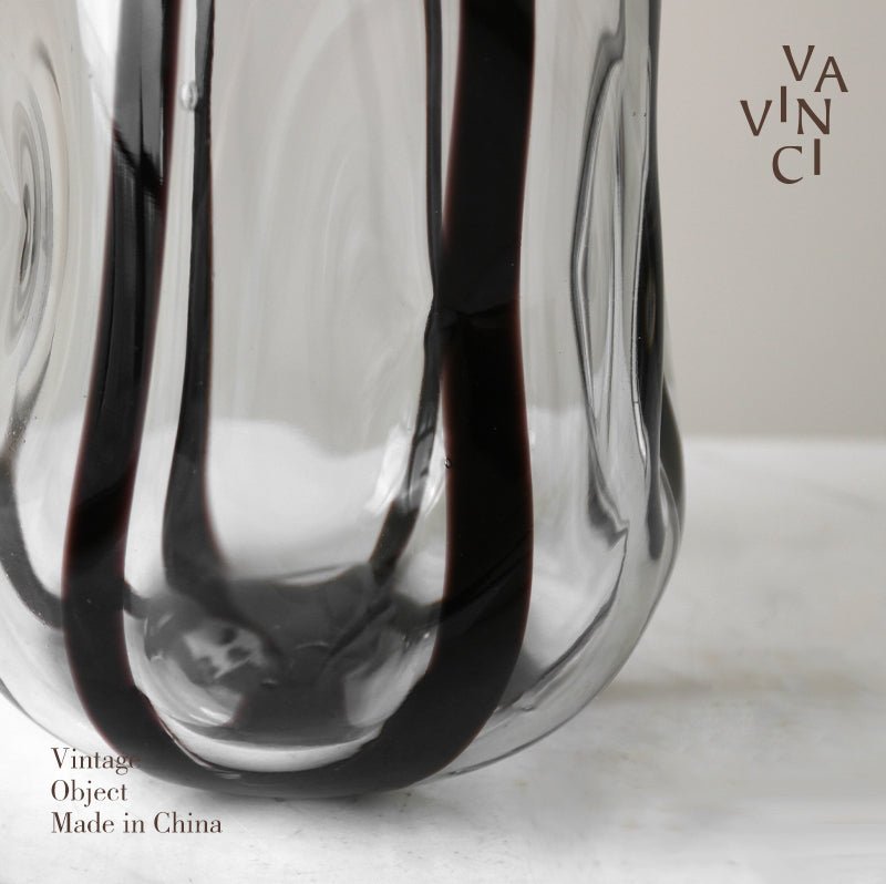 VAVINCI Mitsuki Elegant Glass Floral Centerpiece Vase - Image 6