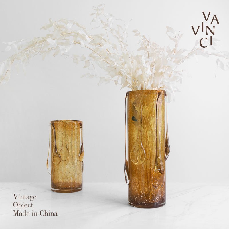 VAVINCI Xiangling Elegant Retro Handmade Glass Vase