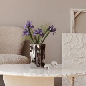 Electroplated Ceramic Vase